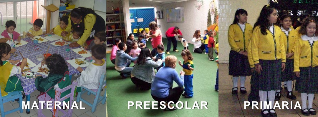 Maternal, preescolar y primaria